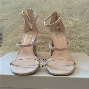 Block sandal heels